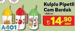 KULPLU PİPETLİ CAM BARDAK KULPLU PİPETLİ CAM BARDAK